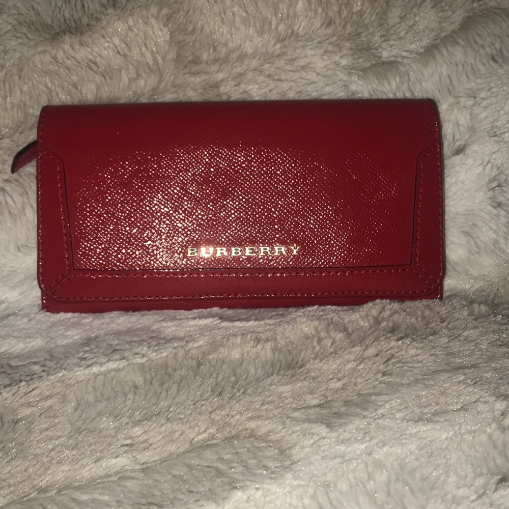 Burberry Bright Red Continental Wallet
